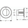 Смывная клавиша GEBERIT TYPE 10 116,055.KK.1